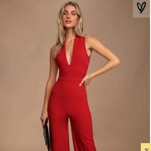 Small Lulus Red Jumpsuit